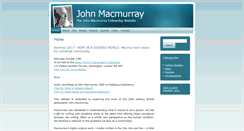 Desktop Screenshot of johnmacmurray.org