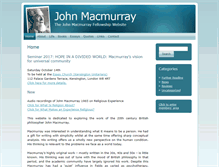 Tablet Screenshot of johnmacmurray.org